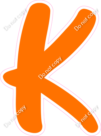 CU 23.5" Individuals - Flat Orange K