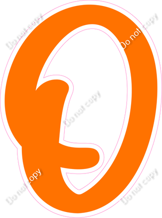 CU 23.5" Individuals - Flat Orange O