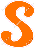 CU 23.5" Individuals - Flat Orange S