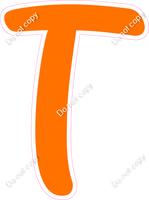 CU 23.5" Individuals - Flat Orange T