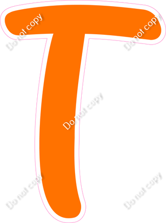 CU 23.5" Individuals - Flat Orange T