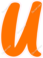 CU 23.5" Individuals - Flat Orange U