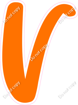 CU 23.5" Individuals - Flat Orange V