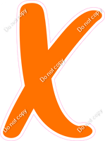 CU 23.5" Individuals - Flat Orange X