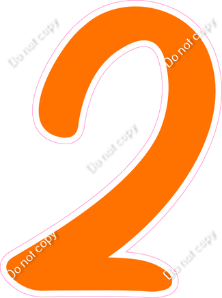 CU 23.5" Individuals - Flat Orange 2