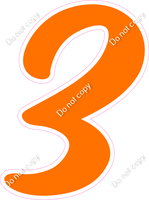 CU 23.5" Individuals - Flat Orange 3