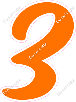 CU 23.5" Individuals - Flat Orange 3