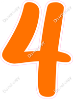 CU 23.5" Individuals - Flat Orange 4