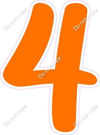 CU 23.5" Individuals - Flat Orange 4