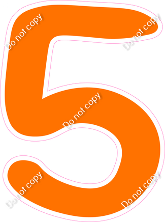 CU 23.5" Individuals - Flat Orange 5