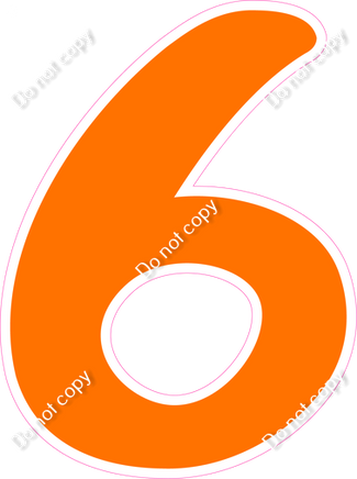 CU 23.5" Individuals - Flat Orange 6