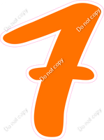 CU 23.5" Individuals - Flat Orange 7