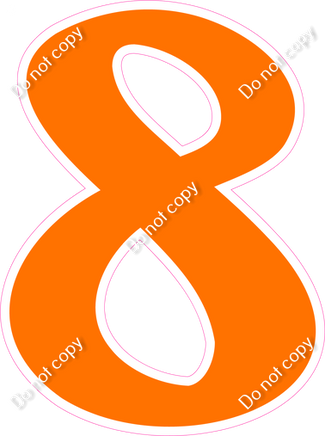 CU 23.5" Individuals - Flat Orange 8