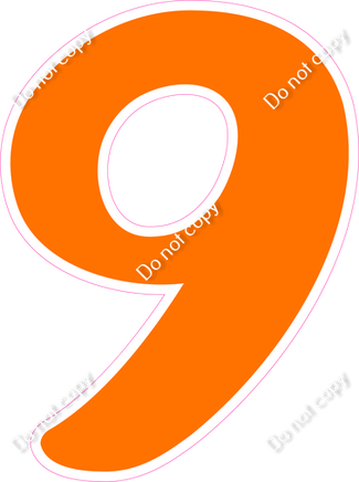 CU 23.5" Individuals - Flat Orange 9