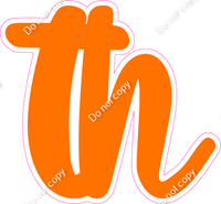 CU 23.5" Individuals - Flat Orange TH