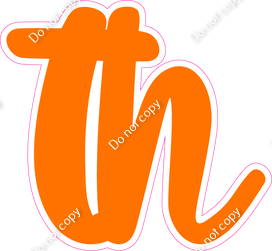 CU 23.5" Individuals - Flat Orange TH