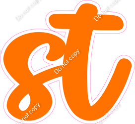 CU 23.5" Individuals - Flat Orange ST