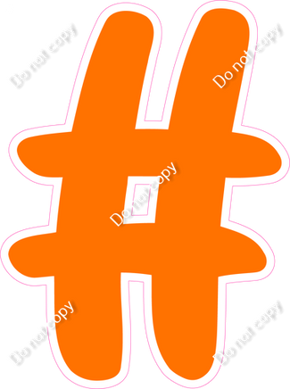 CU 23.5" Individuals - Flat Orange #