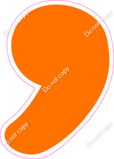 CU 23.5" Individuals - Flat Orange Apostrophe