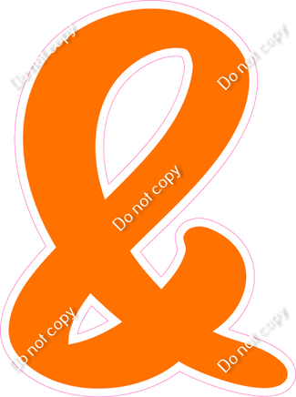 CU 23.5" Individuals - Flat Orange &