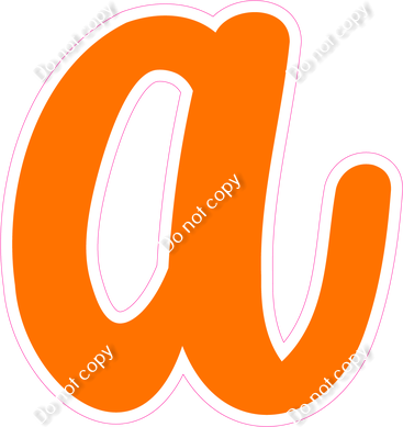 CU 23.5" Individuals - Flat Orange a