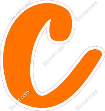 CU 23.5" Individuals - Flat Orange c