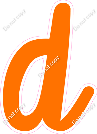 CU 23.5" Individuals - Flat Orange d