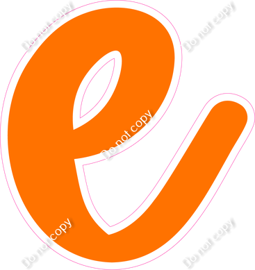 CU 23.5" Individuals - Flat Orange e