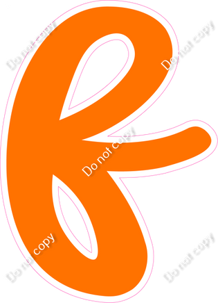 CU 23.5" Individuals - Flat Orange f