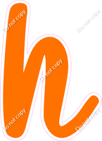 CU 23.5" Individuals - Flat Orange h