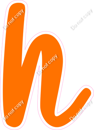 CU 23.5" Individuals - Flat Orange h