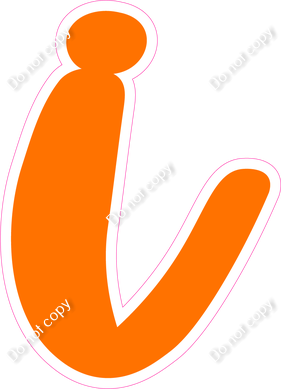 CU 23.5" Individuals - Flat Orange i