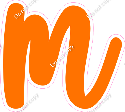 CU 23.5" Individuals - Flat Orange m