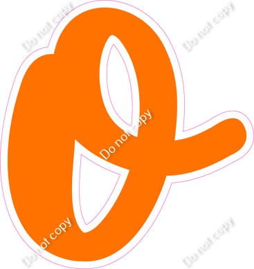 CU 23.5" Individuals - Flat Orange o