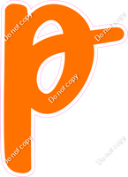 CU 23.5" Individuals - Flat Orange p