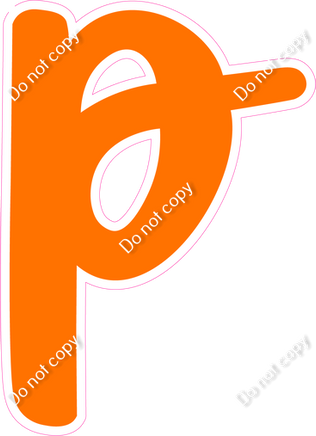 CU 23.5" Individuals - Flat Orange p