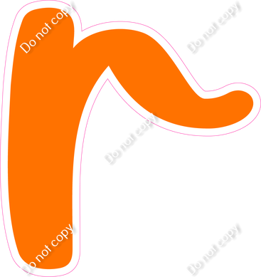 CU 23.5" Individuals - Flat Orange r