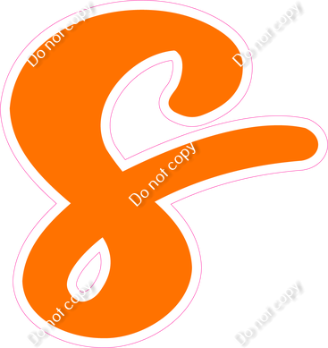 CU 23.5" Individuals - Flat Orange s