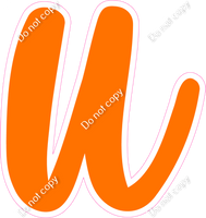 CU 23.5" Individuals - Flat Orange u