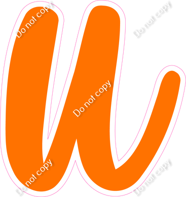 CU 23.5" Individuals - Flat Orange u