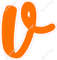 CU 23.5" Individuals - Flat Orange v