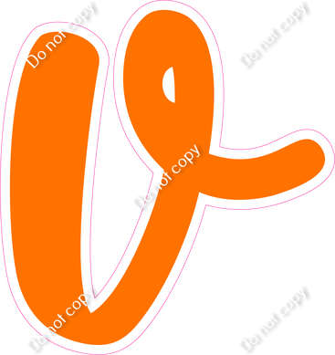 CU 23.5" Individuals - Flat Orange v