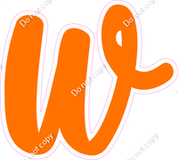 CU 23.5" Individuals - Flat Orange w