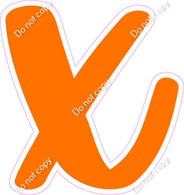 CU 23.5" Individuals - Flat Orange x