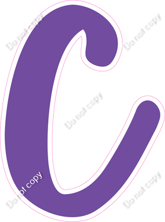 CU 23.5" Individuals - Flat Purple C