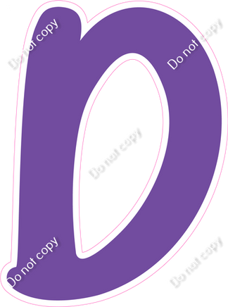 CU 23.5" Individuals - Flat Purple D