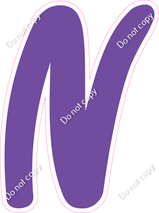 CU 23.5" Individuals - Flat Purple N