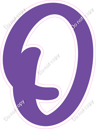 CU 23.5" Individuals - Flat Purple O