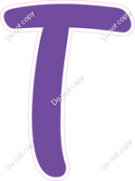 CU 23.5" Individuals - Flat Purple T