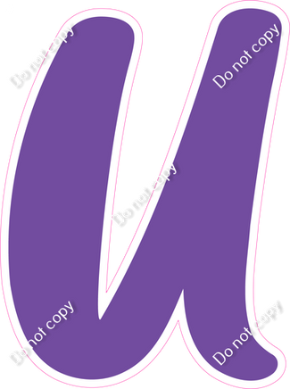 CU 23.5" Individuals - Flat Purple U
